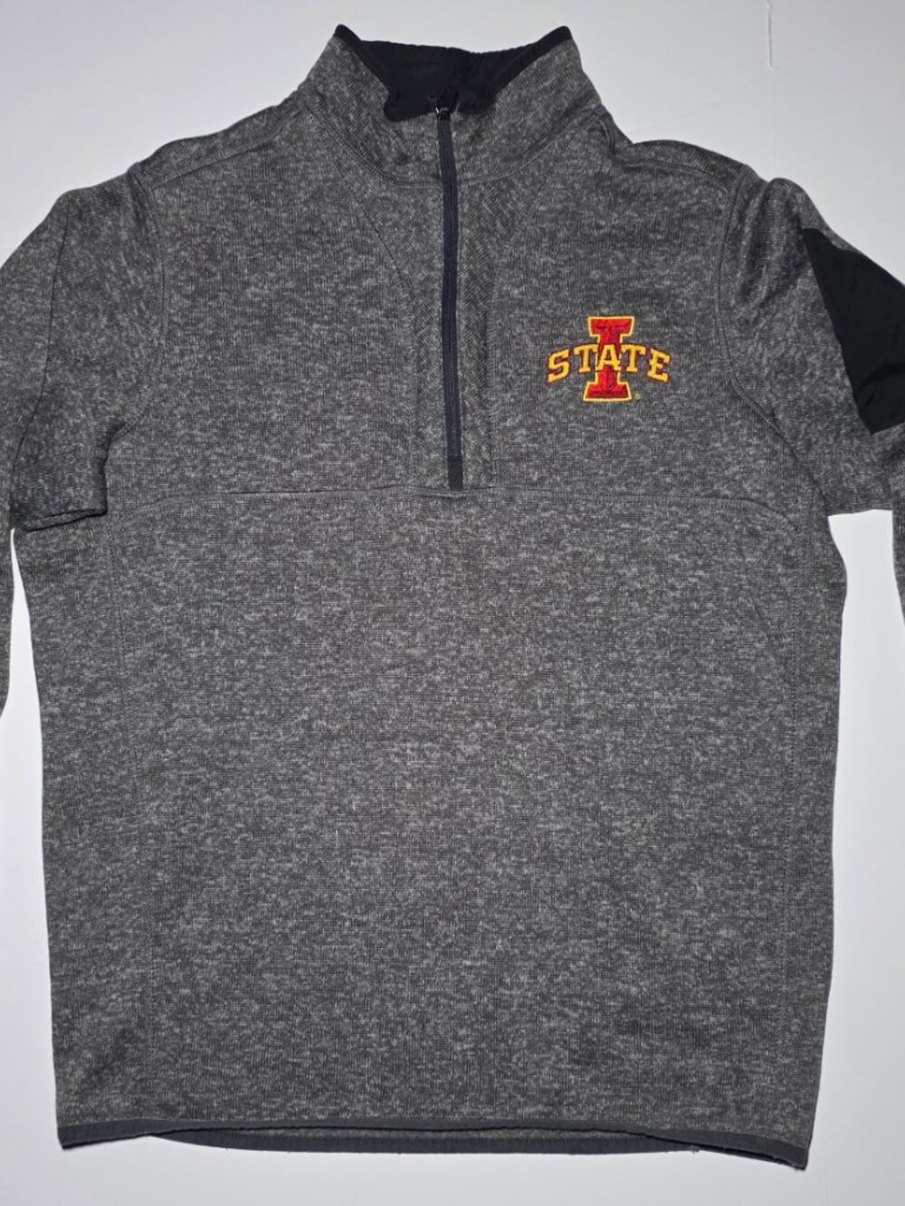 Antigua Mens Iowa State Cyclones Half Zip Pullover Fleece Hoodie Size Large